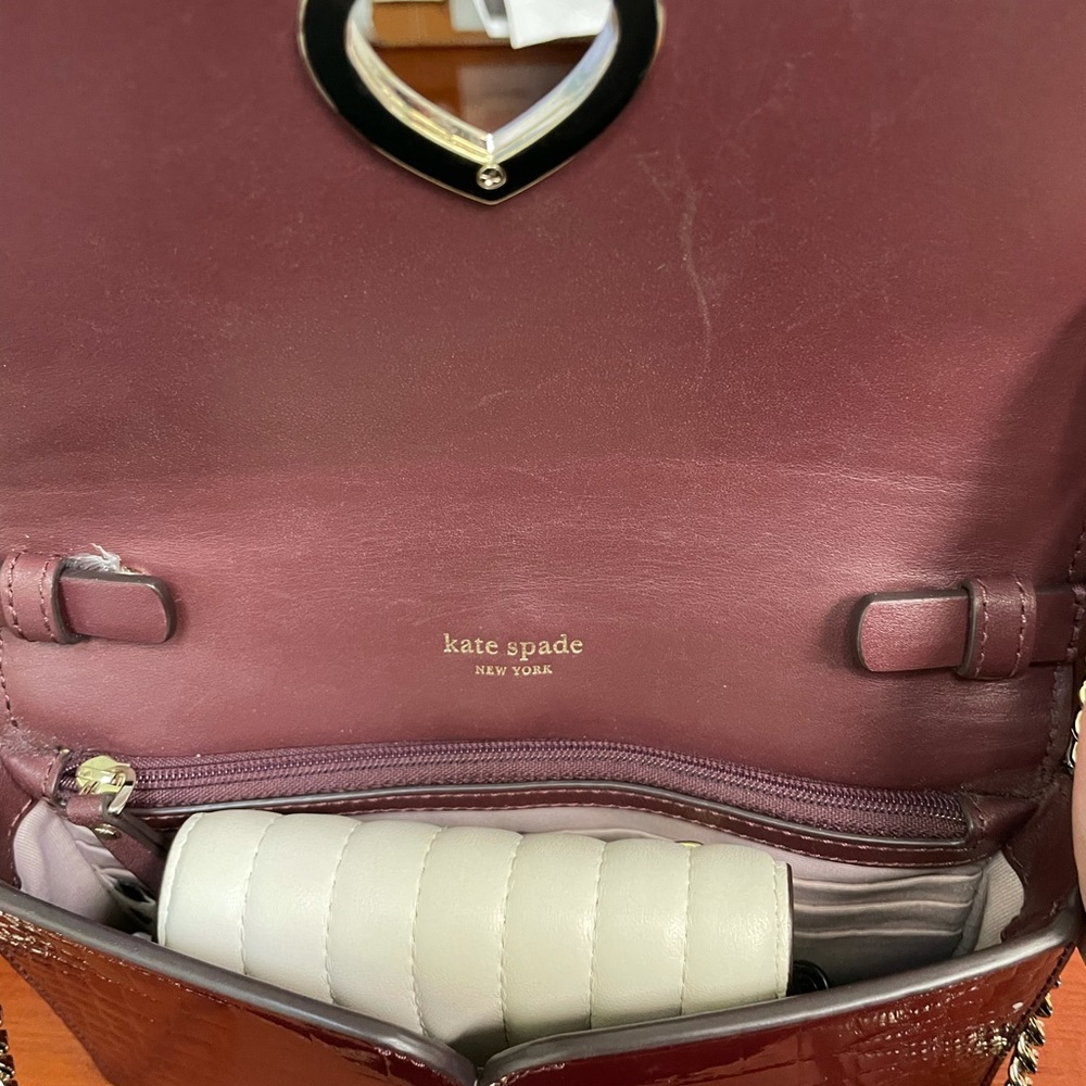 Burgundy Kate spade bag
